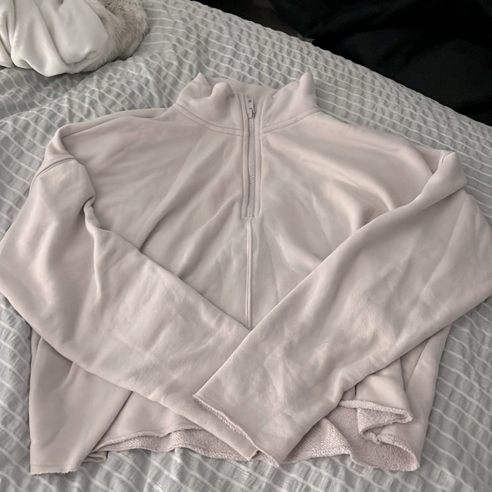 COPY - Aerie half zip cropped sweater
